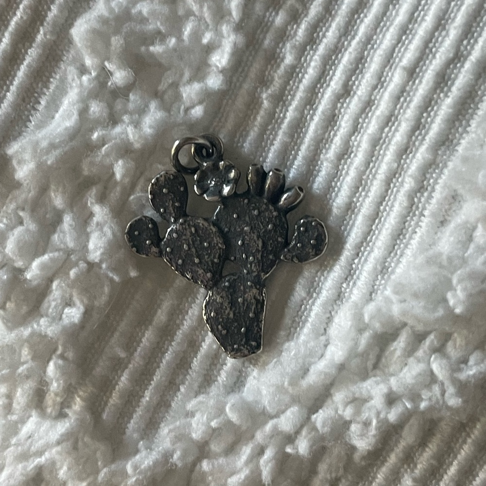 James Avery Retired Cactus charm sterling silver